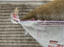 Silver Silk Pillow Cover, Handmade Moroccan Sabra Pillow Cover, Boho Berber Cushion Case With Embroidery - product image 4