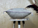 Silver Silk Pillow Cover, Handmade Moroccan Sabra Pillow Cover, Boho Berber Cushion Case With Embroidery - product image 6