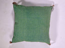 Green Teal Moroccan Silk Pillow Cover, Berber Kilim Boho Cushion, Handmade Bohemian Throw Pillow Cover - product image 10