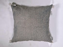 Gray Moroccan Silk Pillow Cover, Black Mustard Geometric Kilim Boho Tassel Cushion, Handmade Berber Pillo - product image 8