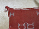 Rust Moroccan Pillow Cover, Cactus Silk Cushion, Boho Kilim Pillowcase, Handmade Embroidered Cushion Cove - product image 6