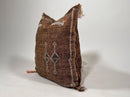 Brown Kilim Pillow Cover, Boho Pillow, Handmade Moroccan Cushion Cover, Textured Woven Pillow for Sofa Be - product image 4