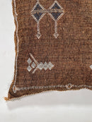 Brown Kilim Pillow Cover, Boho Pillow, Handmade Moroccan Cushion Cover, Textured Woven Pillow for Sofa Be - product image 8
