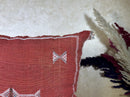Rust Moroccan Sabra Cactus Silk Pillow Cover, Terracotta Boho Cushion, Handmade Kilim Style Pillowcase fo - product image 4