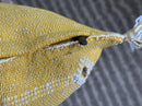 Mustard Gold Silk Pillow Cover, Handmade Boho Pillowcase, Beni Ourain Cushion, Moroccan Geo Pillow for Lu - product image 9