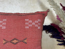 Rose Moroccan Sabra Silk Pillow Cover, Handmade Boho Cushion, Kilim Pillow Case, Luxury Decorative Pillow - product image 4