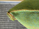 Green Moroccan Silk Pillow Cover, Gold Embroidered Boho Cushion, Handmade Luxury Decorative Pillowcase fo - product image 6