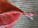 Rust Cactus Silk Pillow Cover, Moroccan Berber Pillow, Terracotta Boho Cushion Cover, Handmade Embroidere - product image 4