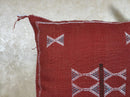 Rust Cactus Silk Pillow Cover, Moroccan Berber Pillow, Terracotta Boho Cushion Cover, Handmade Embroidere - product image 5