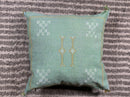 Mint Green Sabra Pillow Cover, Moroccan Boho Cushion, Handmade Cactus Silk Pillowcase With Woven Pattern - product image 9
