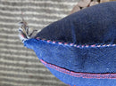 Blue Handmade Moroccan Pillow Cover, Boho Kilim Cushion Cover, Navy Silk Pillow Case, Embroidered Decorat - product image 10