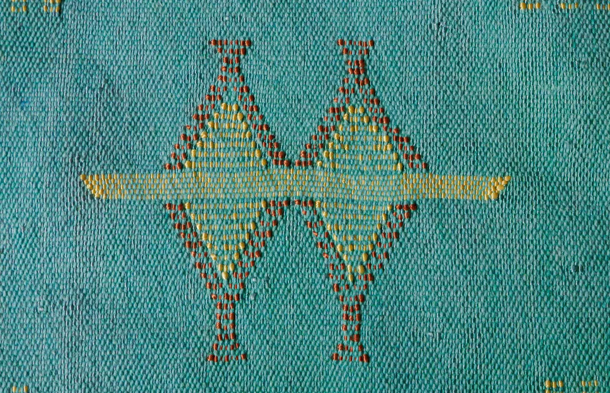 Turquoise Moroccan Cactus Silk Pillow ALL SIZES - product image 2
