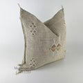 Beige Moroccan Cactus Silk Pillow ALL SIZES - product image 1