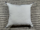 Silver Moroccan Cactus Silk Pillow Cover, Handmade Boho Cushion with Gold Embroidery, Luxury Kilim Style - product image 10