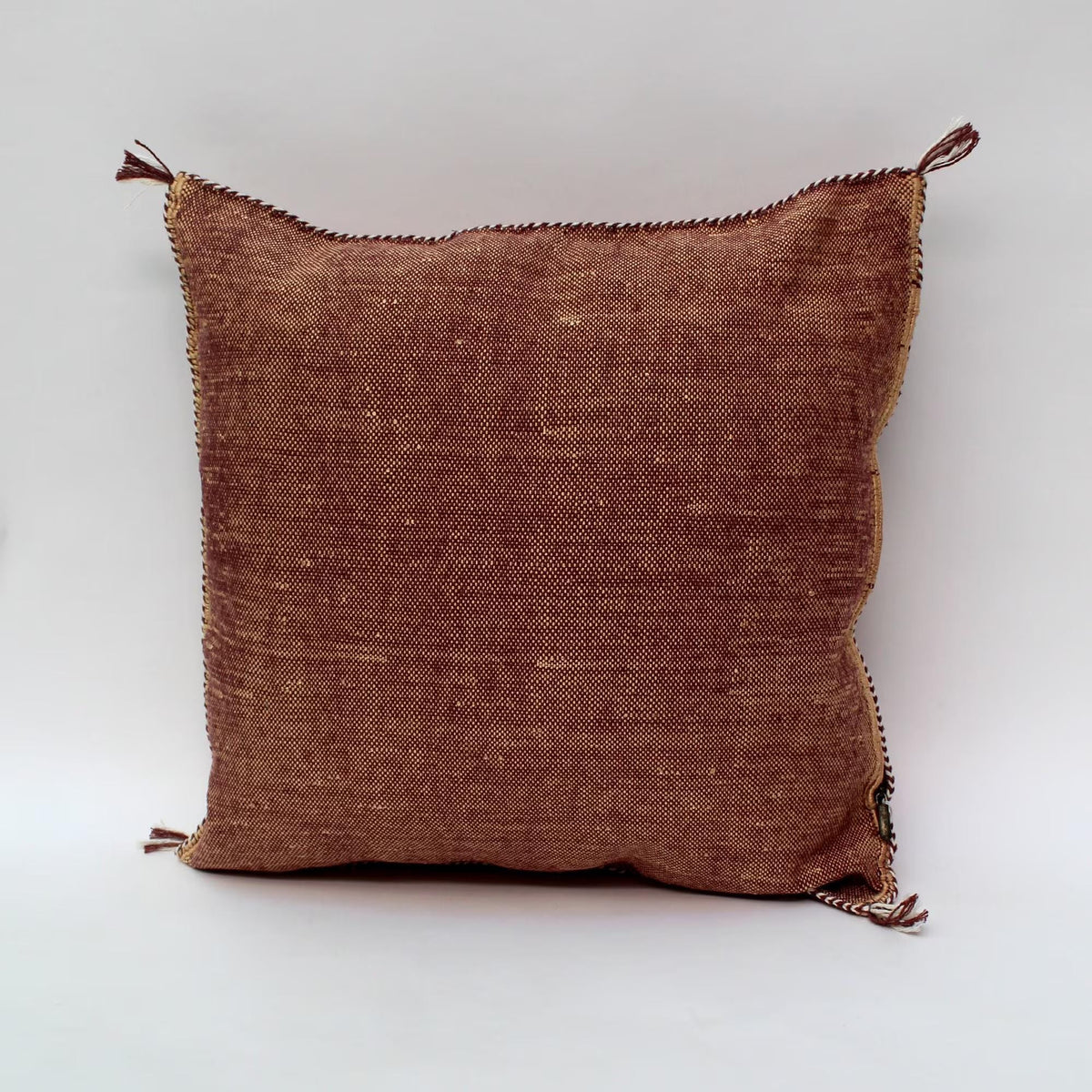 brown Pillows silk All sizes ,Pillow Cactus Silk, Brown Lumbar Cushion Handmade Silk Decorative Pillow, M - product image 2