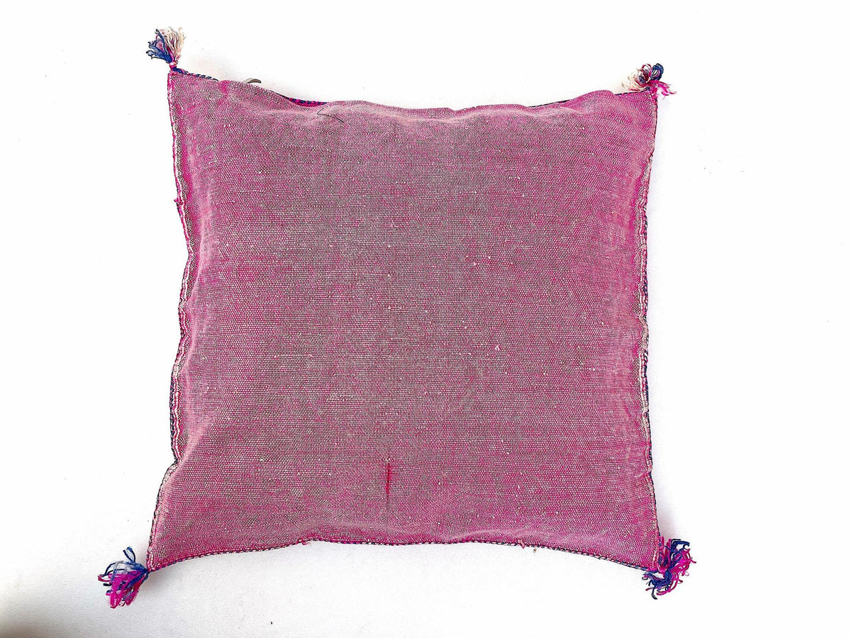 Pink Pillows silk 20x20,Pillow Cactus Silk, White Lumbar Cushion Handmade Cactus Silk Decorative Pillow - product image 4