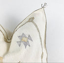 White Pillows silk All sizes ,Pillow Cactus Silk, Moroccan Lumbar Cushion Handmade Silk Decorative Pillow - product image 5