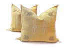 Yellow Pillows silk All sizes ,Pillow Cactus Silk, Yellow Lumbar Cushion Handmade Silk Decorative Pillow - product image 3