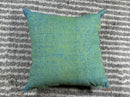 Teal Green Moroccan Silk Pillow Cover, Gold Berber Kilim Embroidery, Boho Tassel Cushion, Handmade Luxury - product image 10