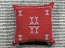 Rust Moroccan Cactus Silk Pillow Cover, Handmade Sabra Boho Cushion, Terracotta Geometric Embroidered Pil - product image 9