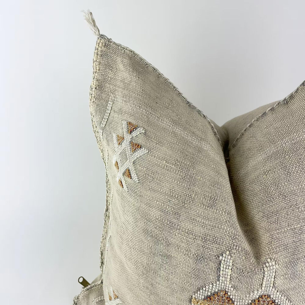 Beige Moroccan Cactus Silk Pillow ALL SIZES - product image 5