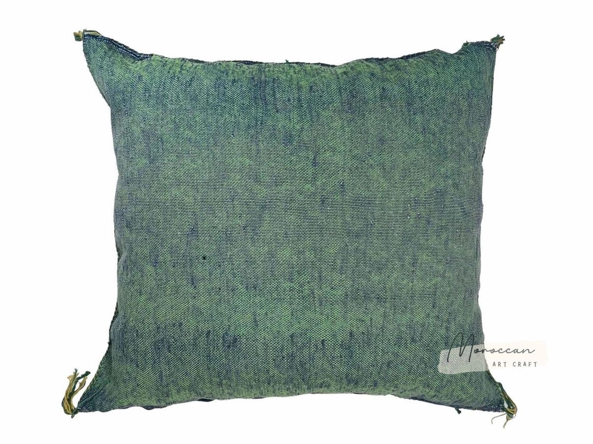 Green Moroccan Cactus Silk Pillow ALL SIZES - product image 4