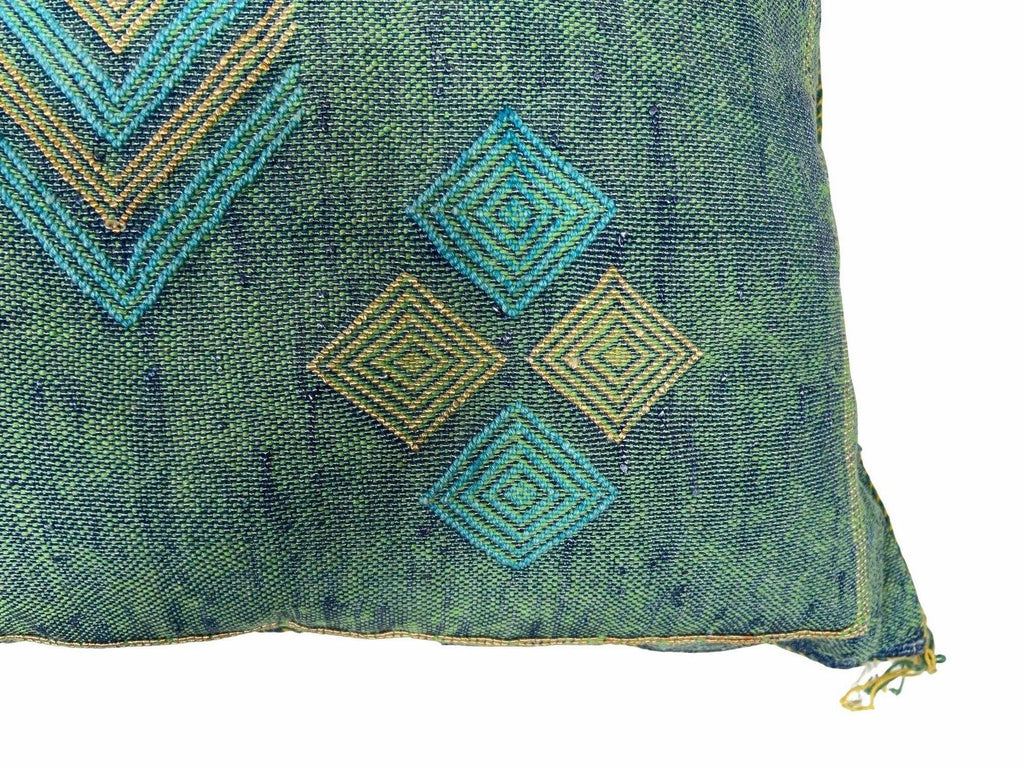 Green Moroccan Cactus Silk Pillow ALL SIZES - product image 8