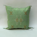 Green Pillows silk All sizes ,Pillow Cactus Silk, Green Lumbar Cushion Handmade Silk Decorative Pillow, M - product image 1