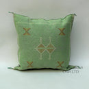 Green Pillows silk All sizes ,Pillow Cactus Silk, Green Lumbar Cushion Handmade Silk Decorative Pillow, M - product image 1