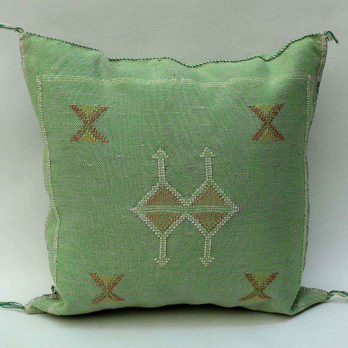 Green Pillows silk All sizes ,Pillow Cactus Silk, Green Lumbar Cushion Handmade Silk Decorative Pillow, M - product image 3