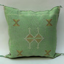 Green Pillows silk All sizes ,Pillow Cactus Silk, Green Lumbar Cushion Handmade Silk Decorative Pillow, M - product image 3