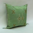 Green Pillows silk All sizes ,Pillow Cactus Silk, Green Lumbar Cushion Handmade Silk Decorative Pillow, M - product image 2