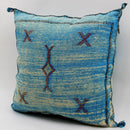 Sky Blue Pillows silk All sizes ,Pillow Cactus Silk, BlueLumbar Cushion Handmade Silk Decorative Pillow - product image 6