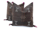 Brown silk pillow, Moroccan Sabra cushion, handmade cactus silk pillow, Berber Sabra cushion, Pillow Thro - product image 6