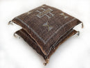 Brown CACTUS SILK PILLOW 20x20 , Brown pillow Cactus Silk - Throw pillow case - Lumbar Cushion - Brown pi - product image 3