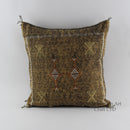 Brown Cactus silk pillow, Moroccan Sabra cushion, cactus silk pillow, Berber Sabra cushion, Pillow Throw - product image 1