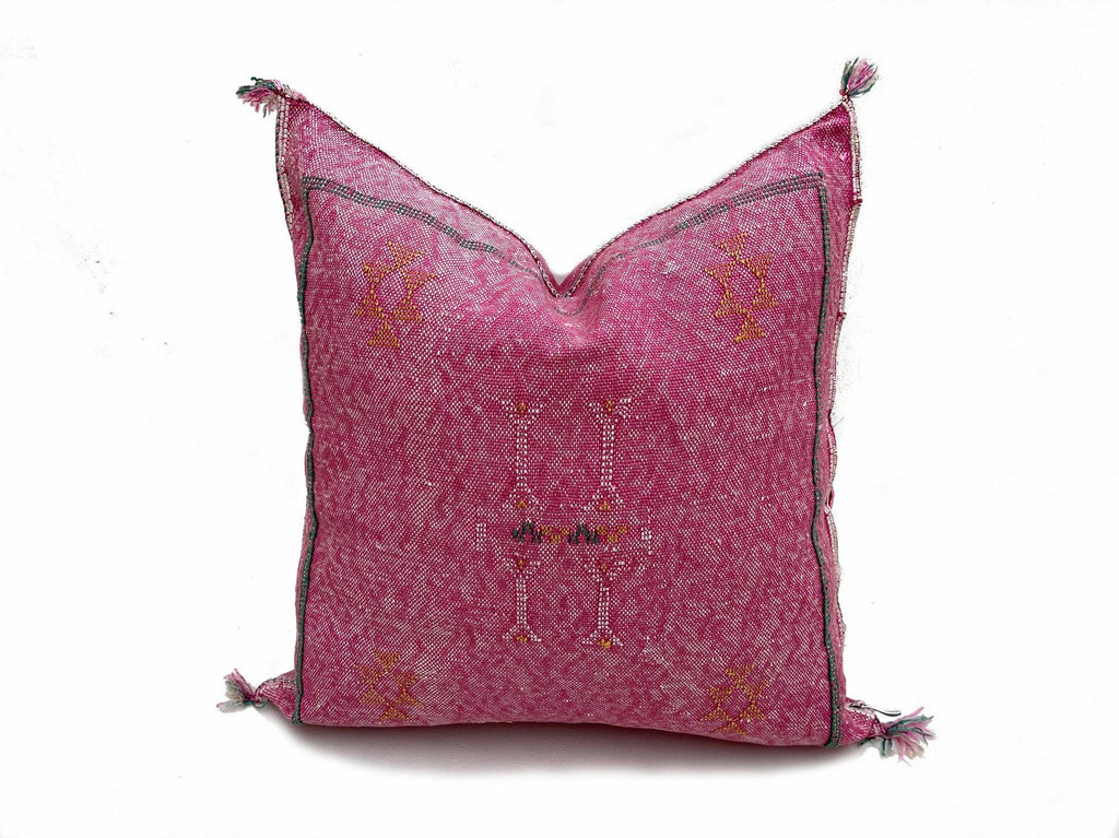 Washed Purple Pillows silk - Cactus Silk Pillow - Lumbar Cushion Handmade- Cactus Silk - Decorative Pillo - product image 3