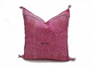 Washed Purple Pillows silk - Cactus Silk Pillow - Lumbar Cushion Handmade- Cactus Silk - Decorative Pillo - product image 3
