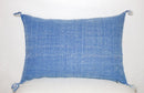 Handmade Blue Moroccan Cactus Silk Lumbar Pillow Cover - product image 2