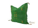 Green Pillows silk All sizes ,Pillow Cactus Silk, Lumbar Cushion Handmade Silk Decorative Pillow, Morocca - product image 5