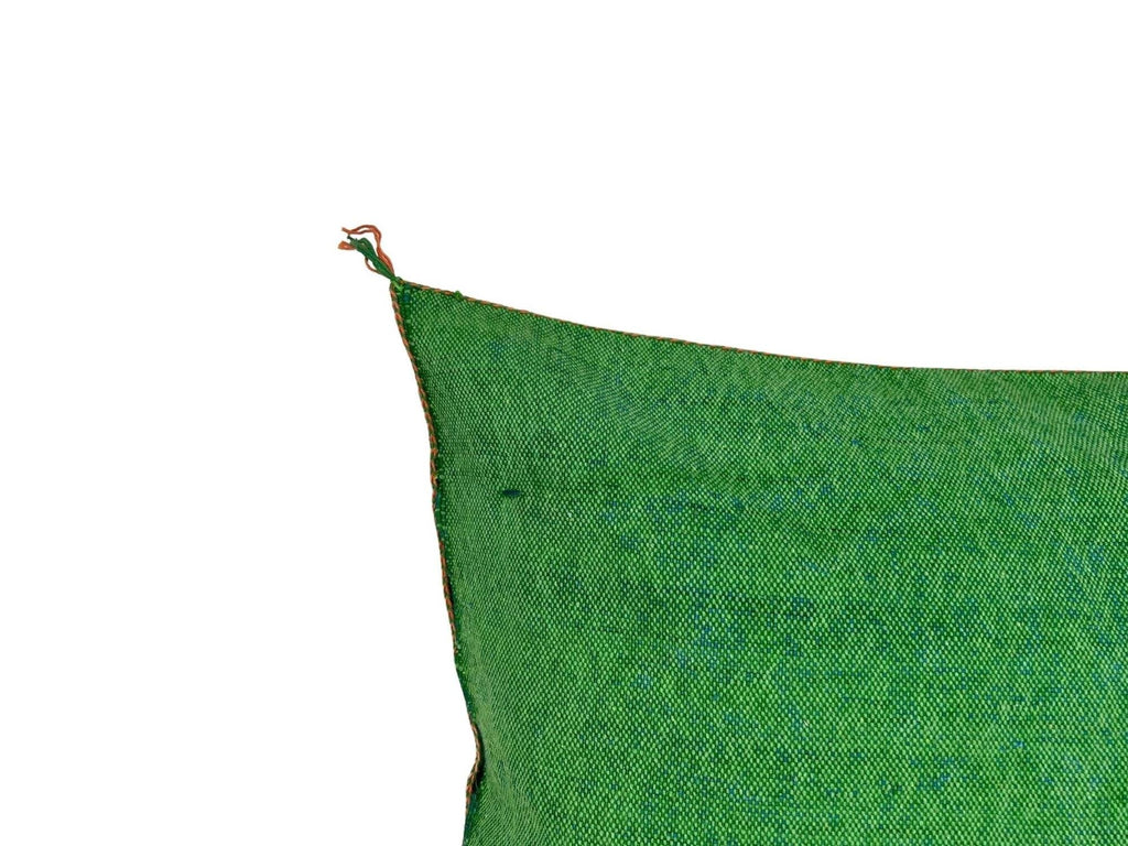 Green Pillows silk All sizes ,Pillow Cactus Silk, Lumbar Cushion Handmade Silk Decorative Pillow, Morocca - product image 9