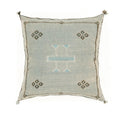 Gray Pillows silk All sizes ,Pillow Cactus Silk, White Lumbar Cushion Handmade Silk Decorative Pillow, Mo - product image 1