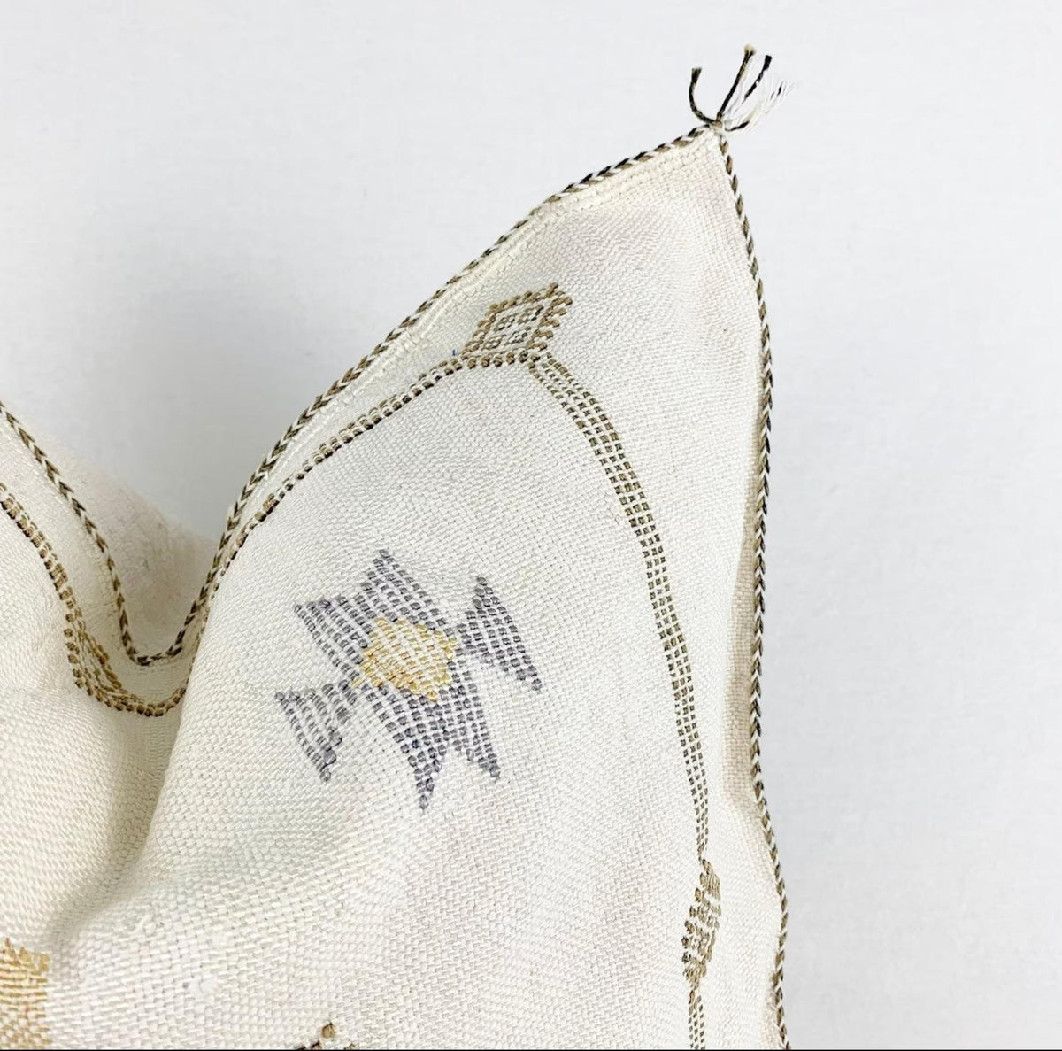 White Pillows silk All sizes ,Pillow Cactus Silk, Moroccan Lumbar Cushion Handmade Silk Decorative Pillow - product image 4