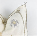 White Pillows silk All sizes ,Pillow Cactus Silk, Moroccan Lumbar Cushion Handmade Silk Decorative Pillow - product image 4
