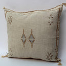 Beige Moroccan Cactus Silk Pillow ALL SIZES - product image 10