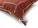 Burgundy Pillows silk All Sizes, Pillow Cactus Silk, White Lumbar Cushion Handmade Cactus Silk Decorative - product image 7