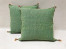 Green silk pillow, Moroccan Sabra cushion, handmade cactus silk pillow, Berber Sabra cushion, Pillow Thro - product image 7