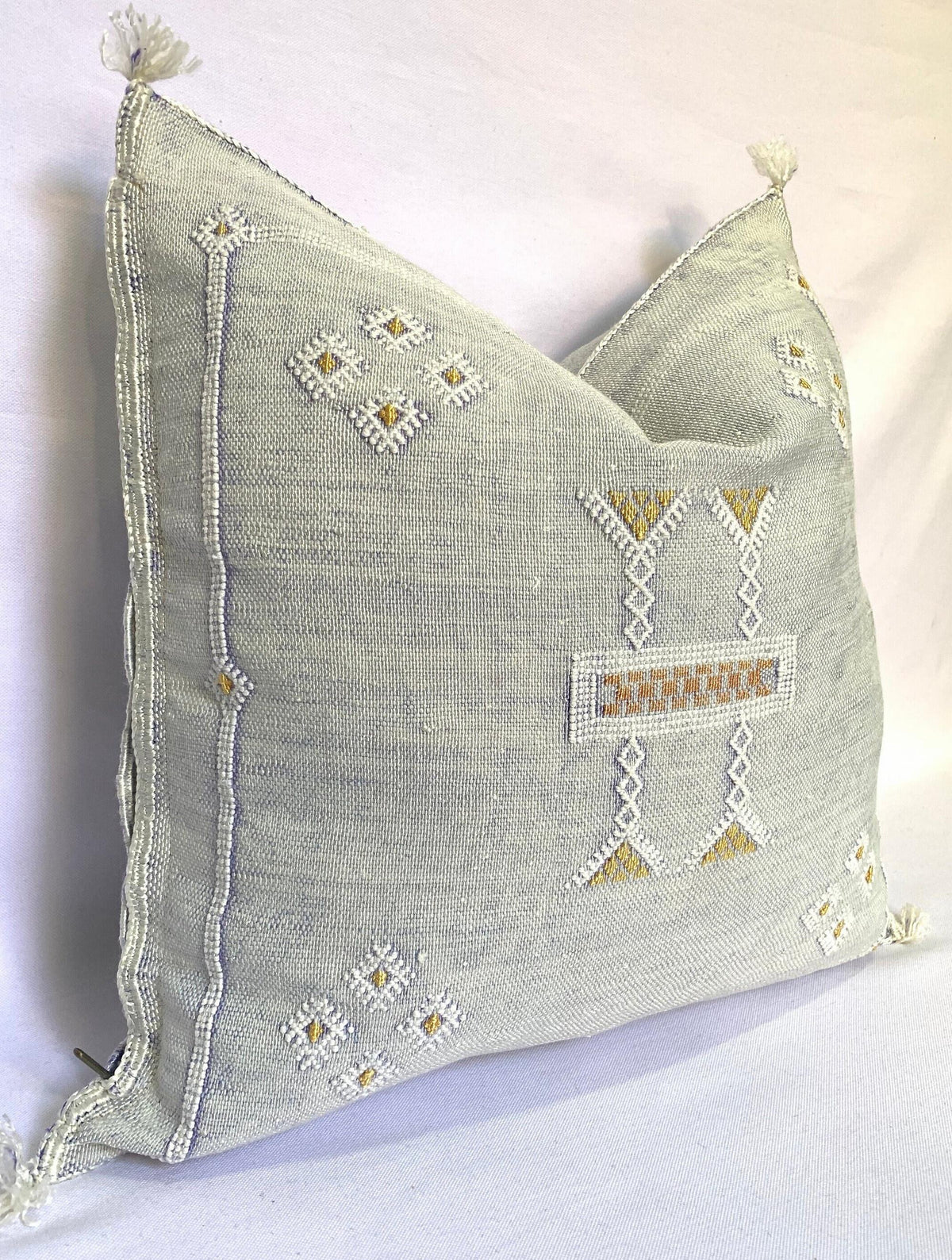 Gray Moroccan Cactus Silk Pillow ALL SIZES - product image 7