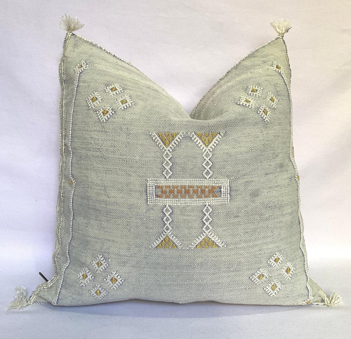 Gray Moroccan Cactus Silk Pillow ALL SIZES - product image 10
