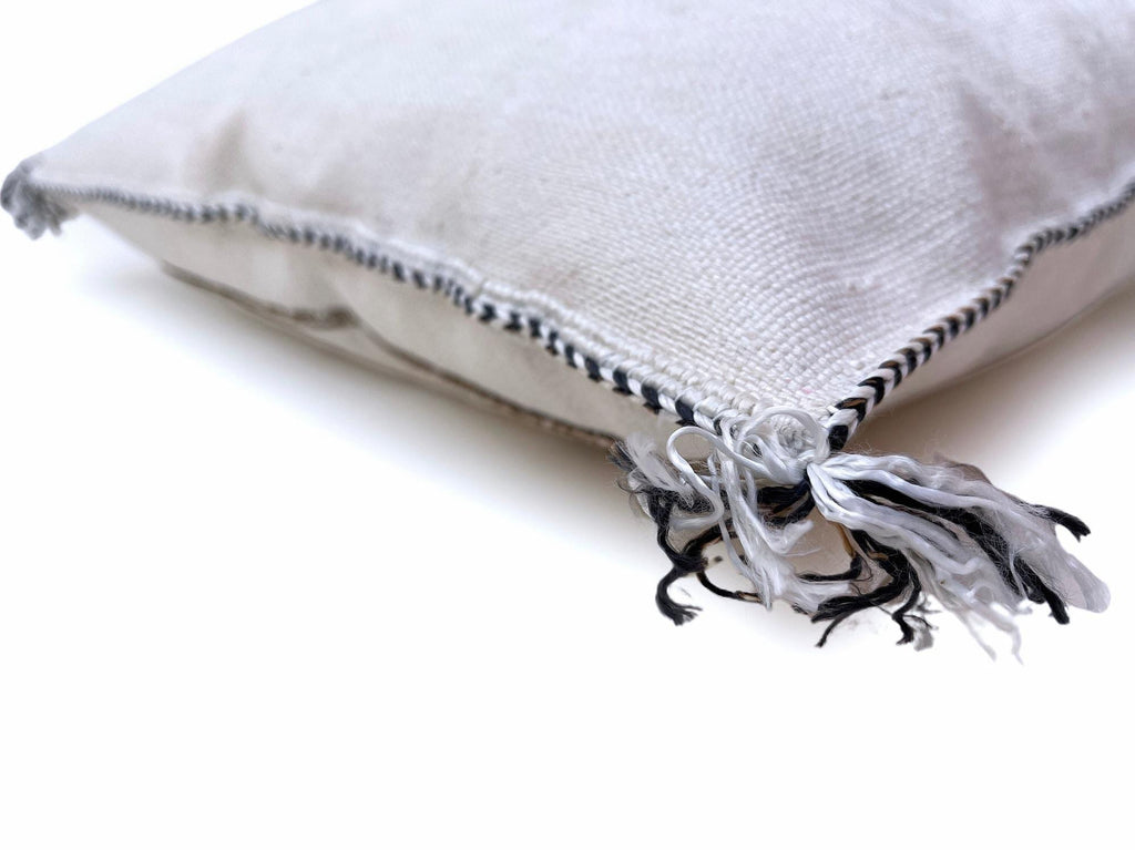 White Pillows silk All sizes ,Pillow Cactus Silk, White Lumbar Cushion Handmade Silk Decorative Pillow, M - product image 2
